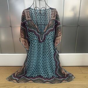 Bohemian Sheer Tunic Cover Up
